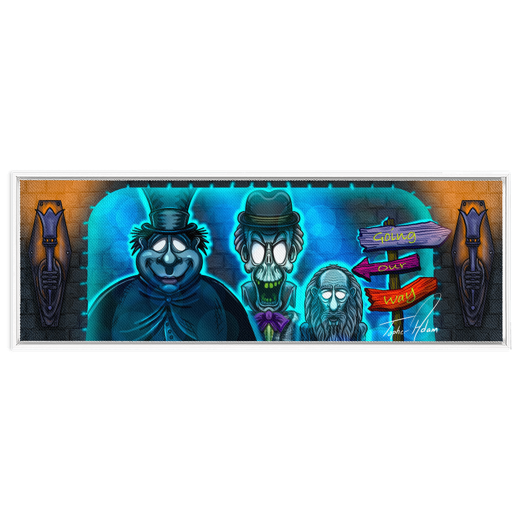 Going our way Framed Canvas Wraps by Topher Adam