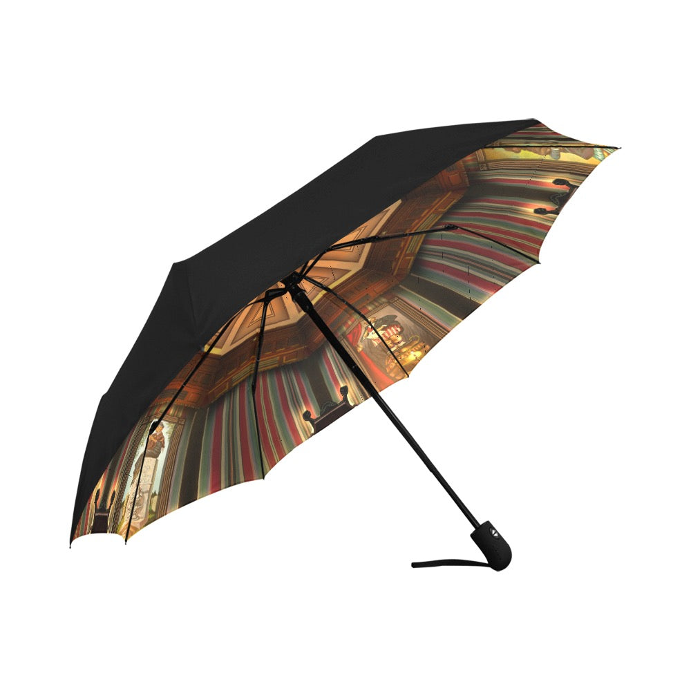 Stretching Portrait Gallery Anti-UV Auto-Foldable Umbrella (Underside Printing) (U06)