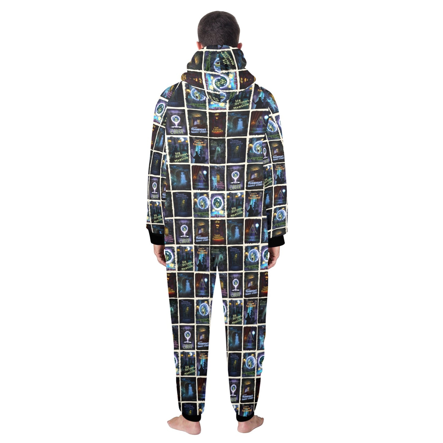 Mansion Comic Unisex One-Piece Zip Up Hooded Pajamas