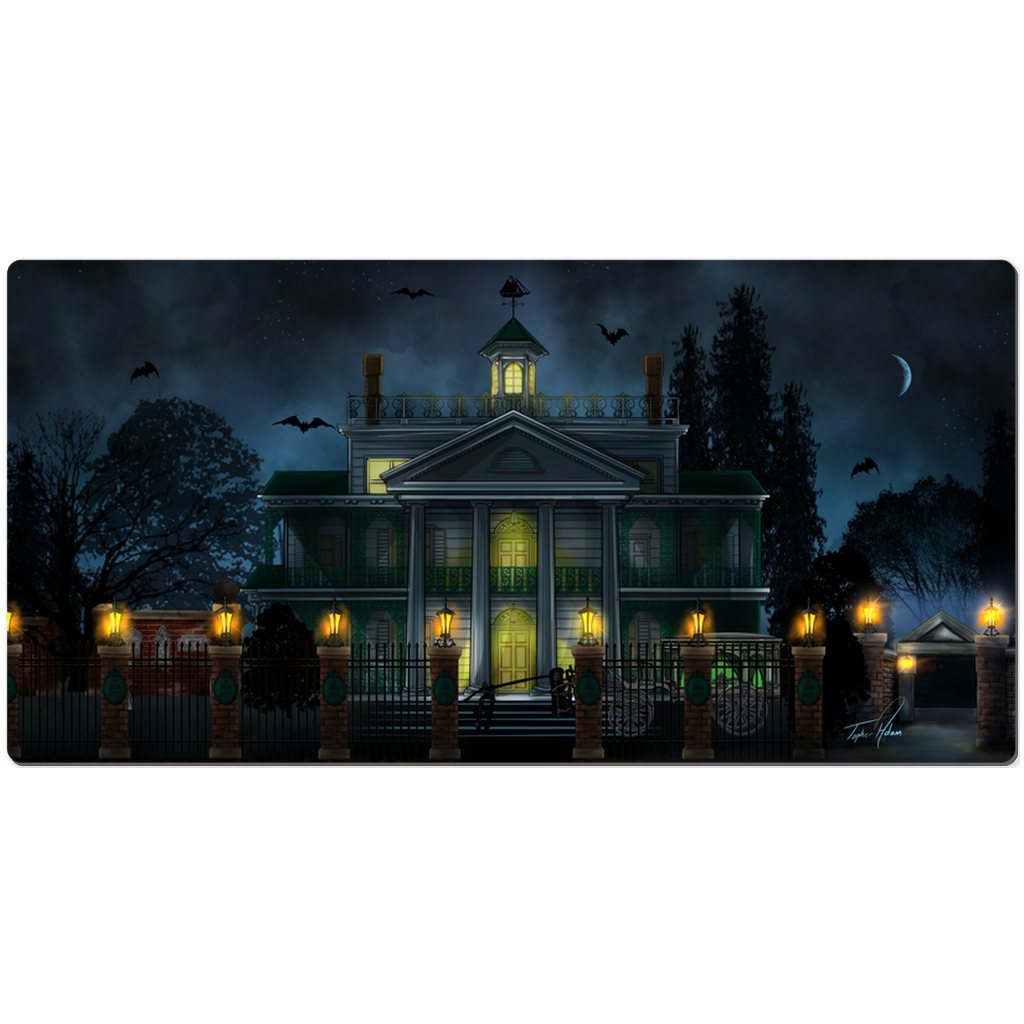 Haunted Mansion illustration by Topher Adam - Desk Mats