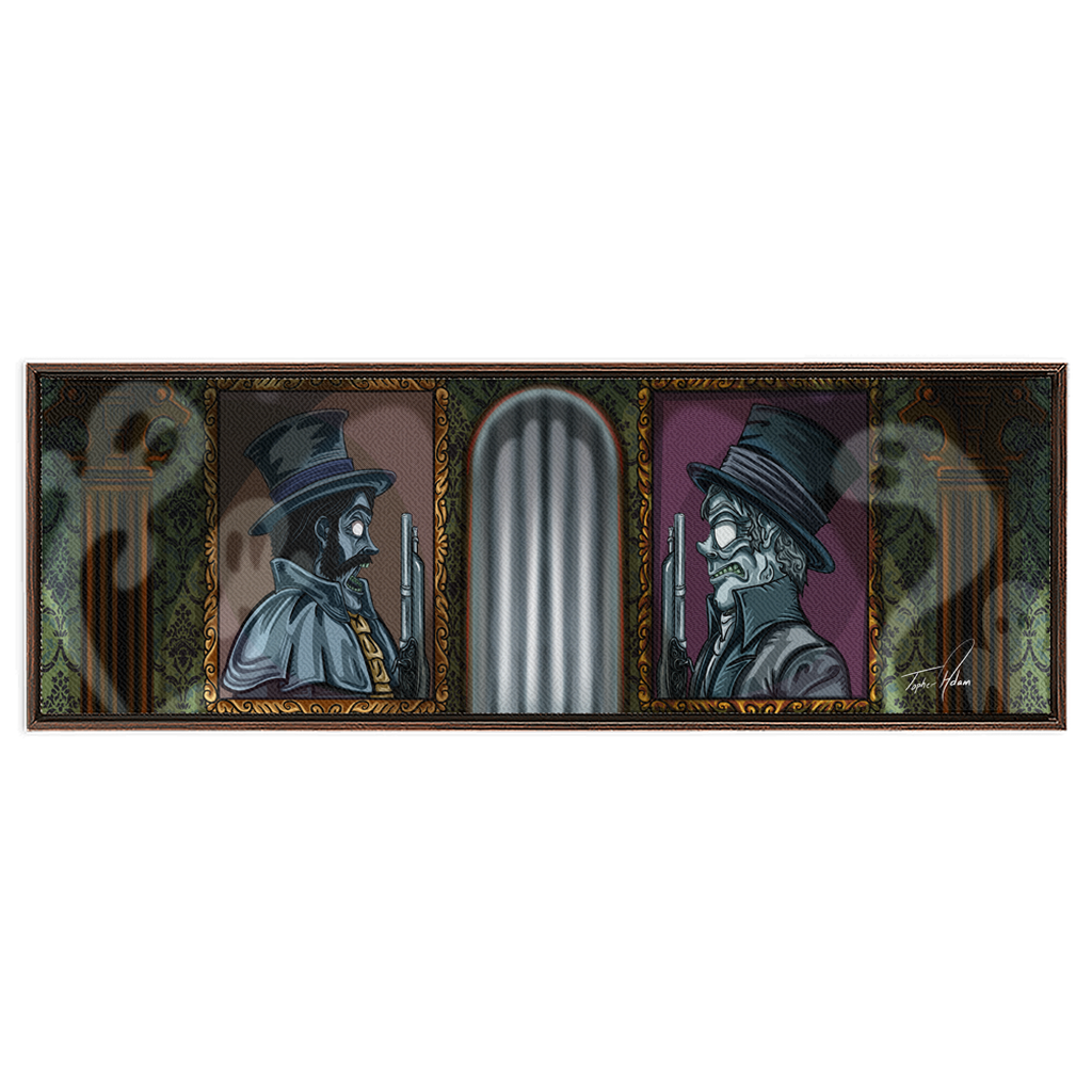 The duel Framed Canvas Wrap by Topher Adam