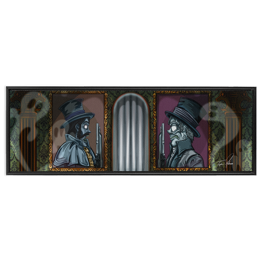The duel Framed Canvas Wrap by Topher Adam
