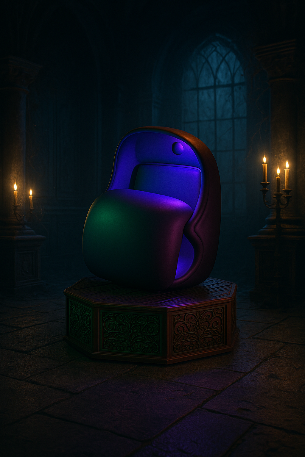 Doombuggy display and platform collectible.