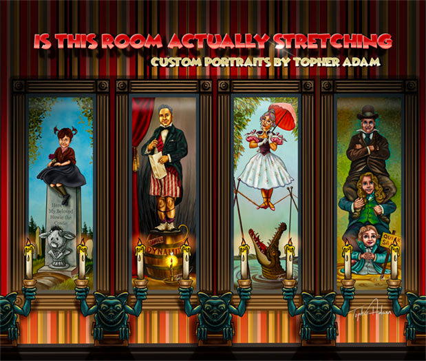 Want to be a Stretching Portrait? Customized portraits