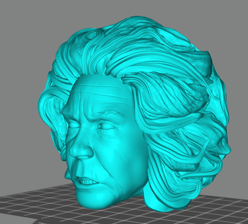 Haunted Mansion Madame Lee Curtis head 3D STL file
