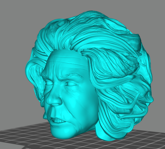 Haunted Mansion Madame Lee Curtis head 3D STL file
