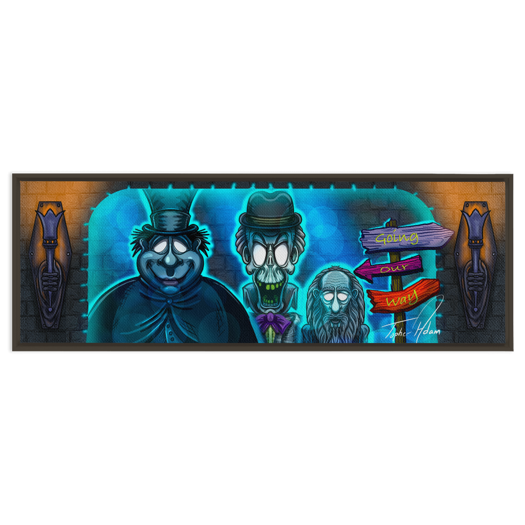 Going our way Framed Canvas Wraps by Topher Adam