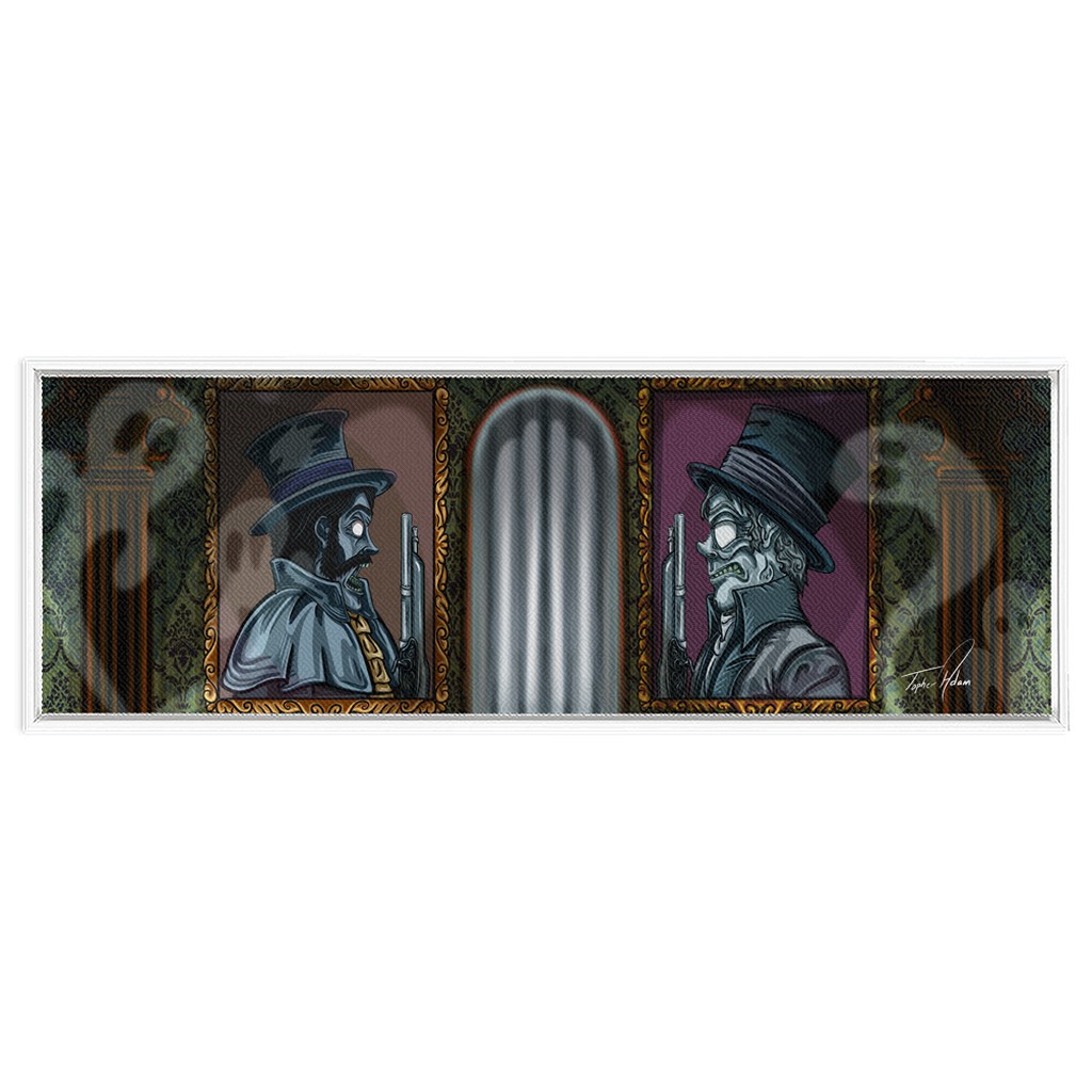 The duel Framed Canvas Wrap by Topher Adam