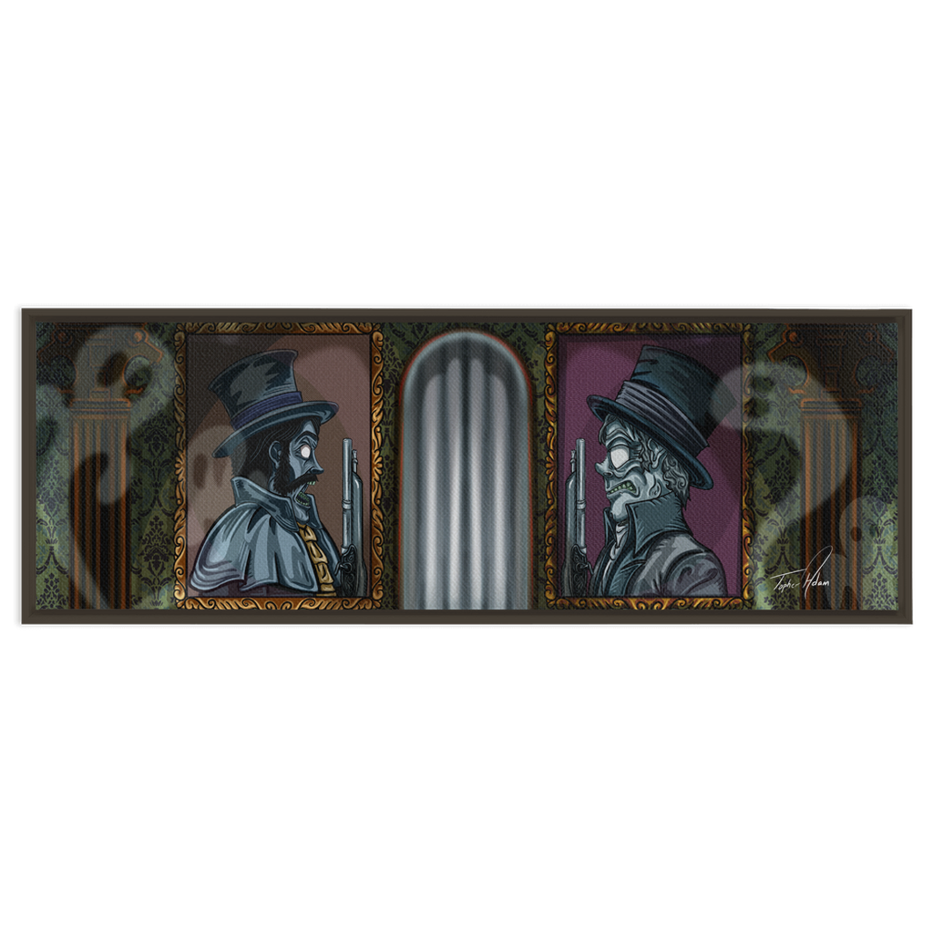 The duel Framed Canvas Wrap by Topher Adam