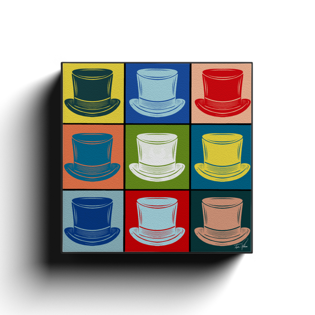 Hats block by Topher Adam Canvas Wraps (Copy) (Copy) (Copy)