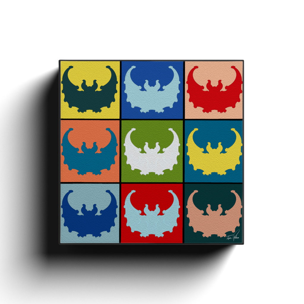 Bats block by Topher Adam Canvas Wraps (Copy)