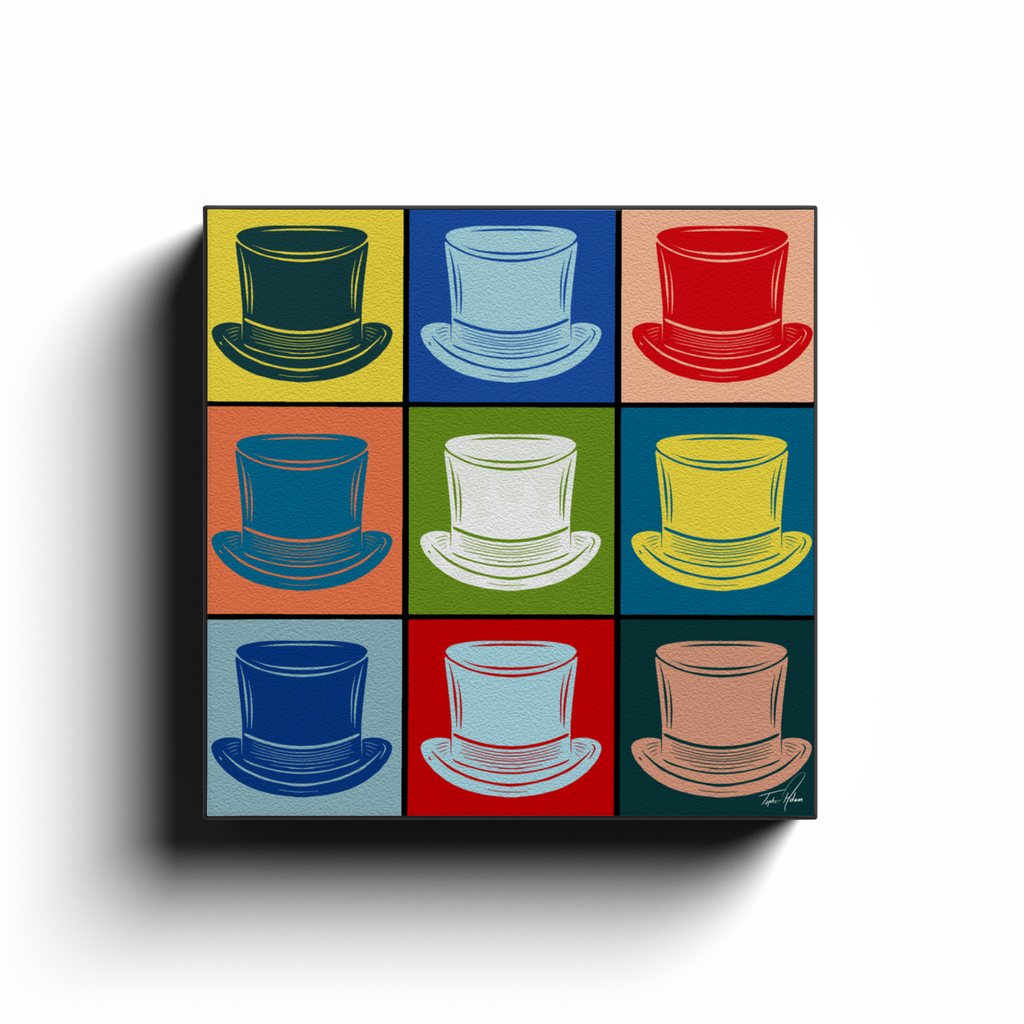 Hats block by Topher Adam Canvas Wraps (Copy) (Copy) (Copy)