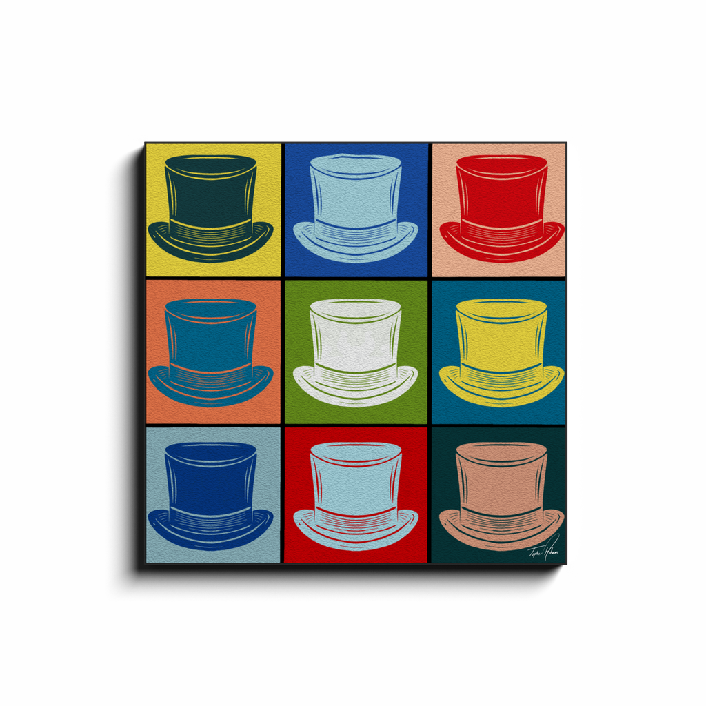 Hats block by Topher Adam Canvas Wraps (Copy) (Copy) (Copy)