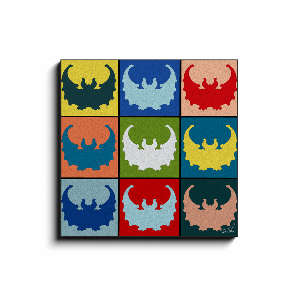 Bats block by Topher Adam Canvas Wraps (Copy)