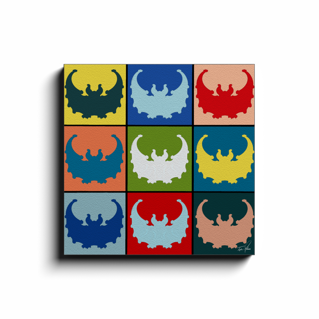 Bats block by Topher Adam Canvas Wraps (Copy)