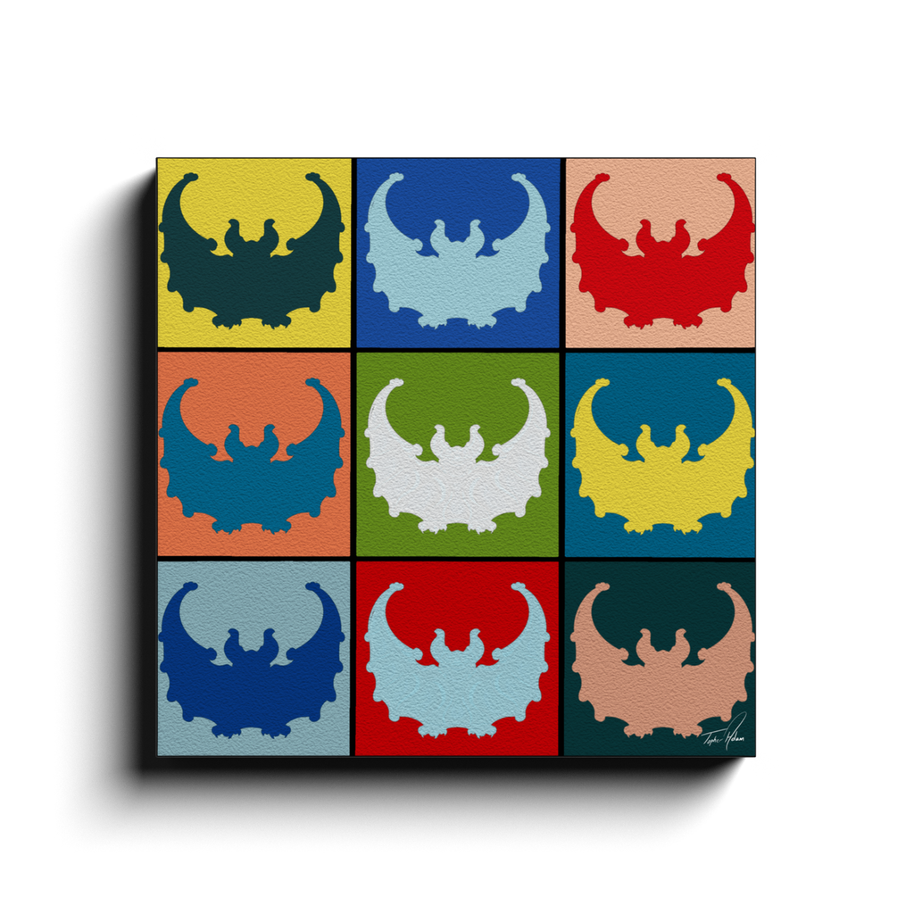 Bats block by Topher Adam Canvas Wraps (Copy)