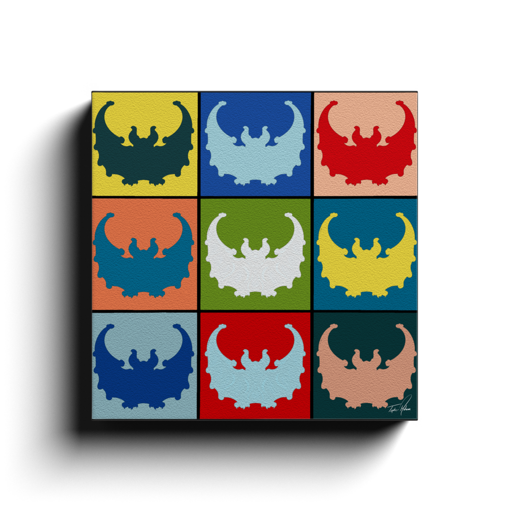 Bats block by Topher Adam Canvas Wraps (Copy)