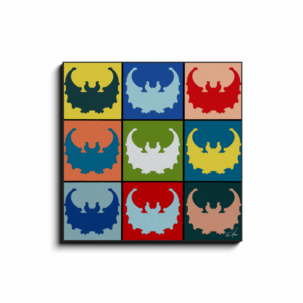 Bats block by Topher Adam Canvas Wraps (Copy)