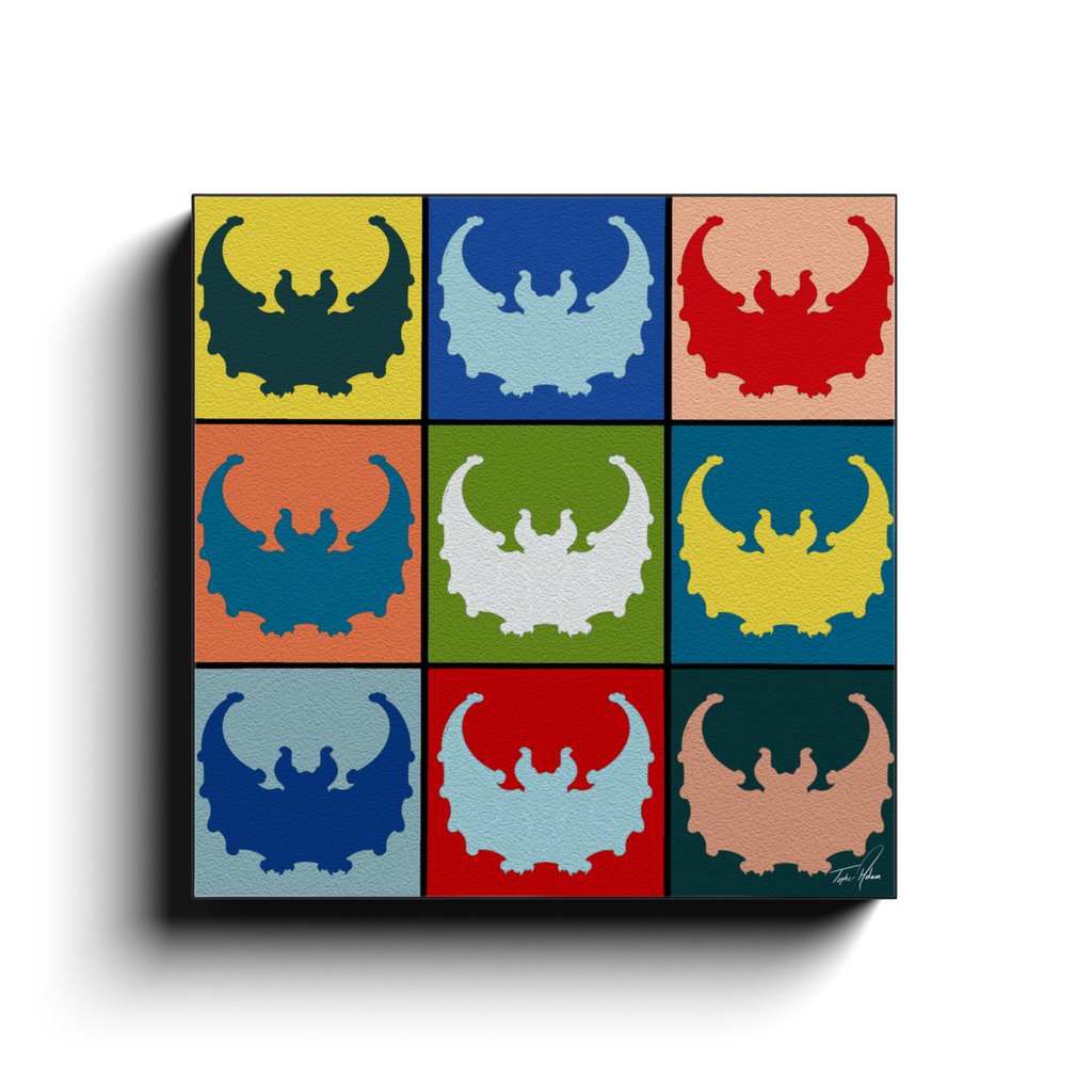 Bats block by Topher Adam Canvas Wraps (Copy)