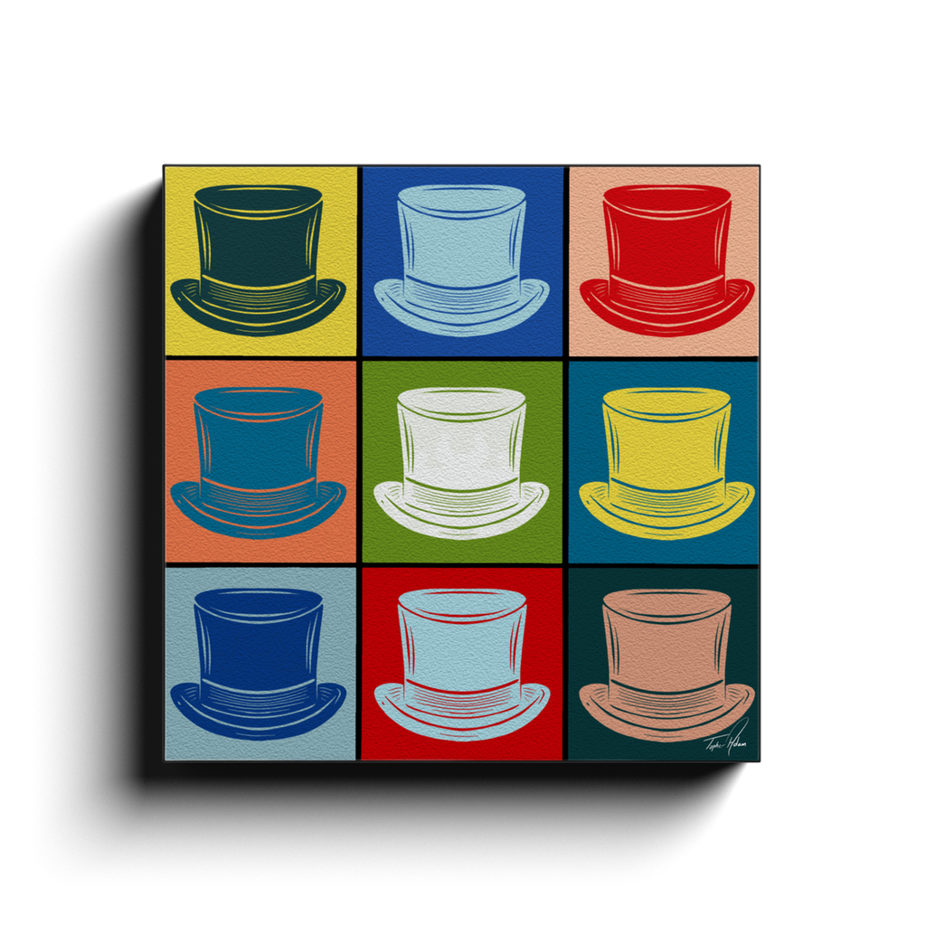 Hats block by Topher Adam Canvas Wraps (Copy) (Copy) (Copy)