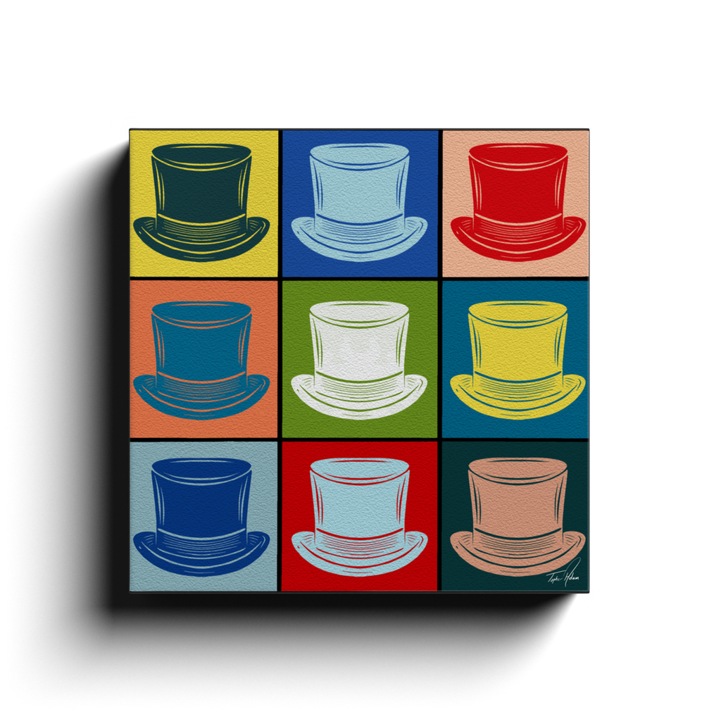 Hats block by Topher Adam Canvas Wraps (Copy) (Copy) (Copy)