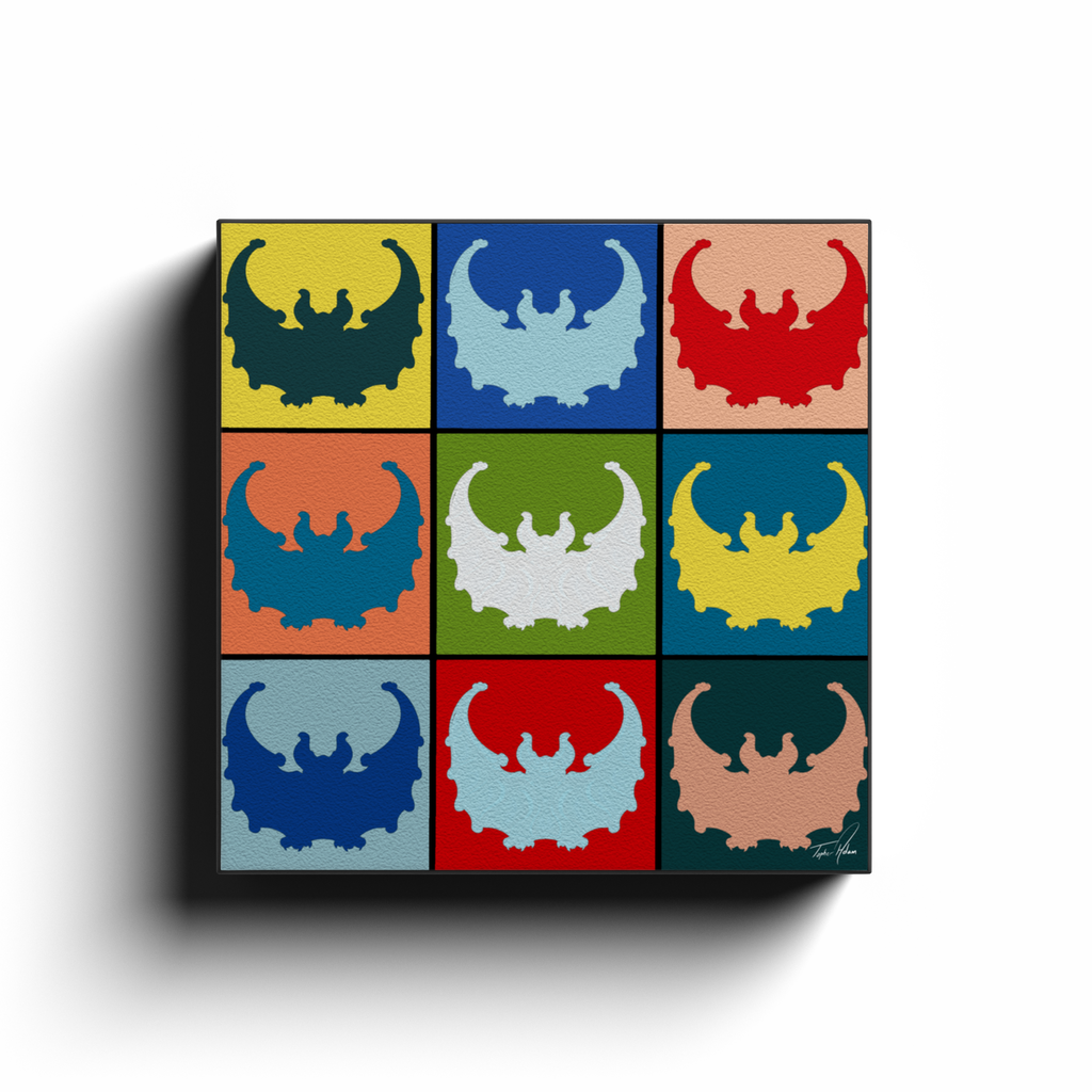 Bats block by Topher Adam Canvas Wraps (Copy)