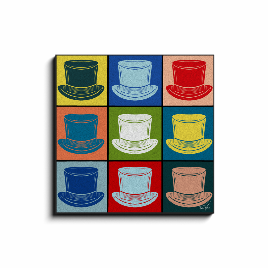 Hats block by Topher Adam Canvas Wraps (Copy) (Copy) (Copy)