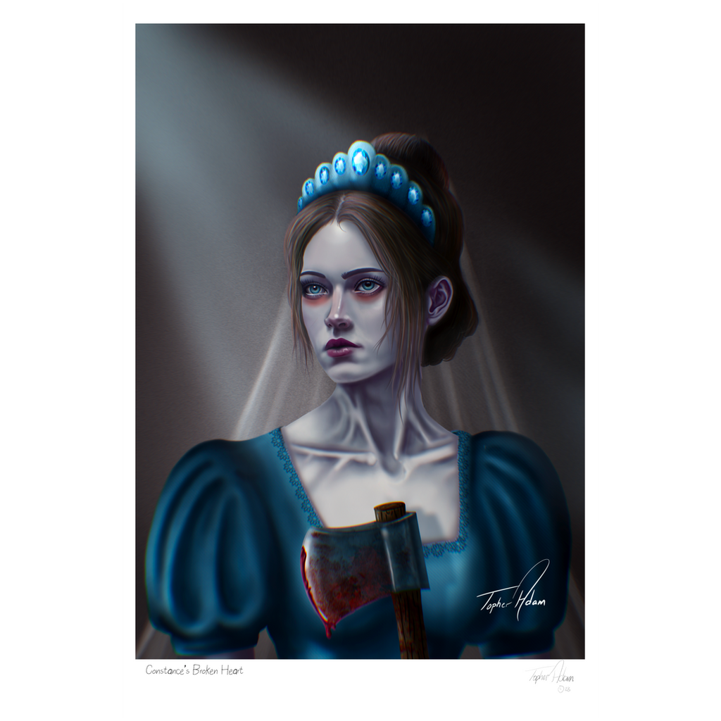 Constance’s Broken Heart Giclee Art Prints by Topher Adam