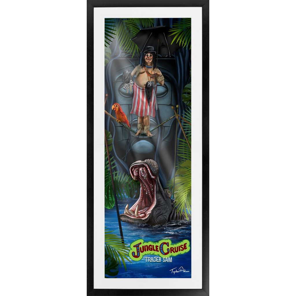 Jungle Cruise Trader Sam Tightrope Framed Prints