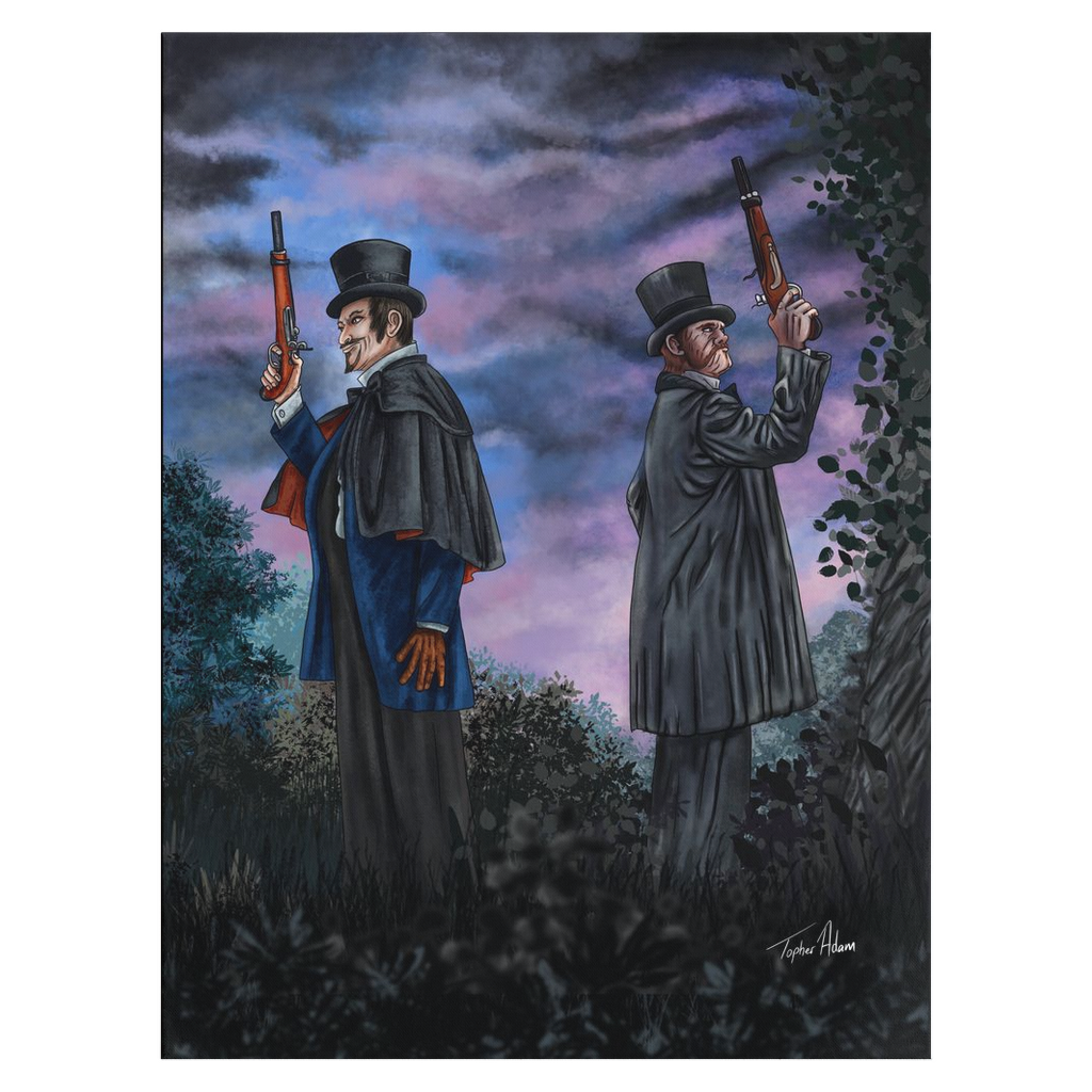 The Duel recreated by Topher Adam Canvas Wraps