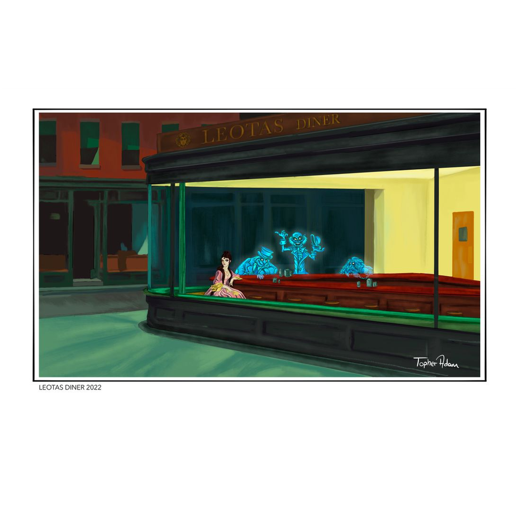 Leotas diner Giclee Art Prints by Topher Adam