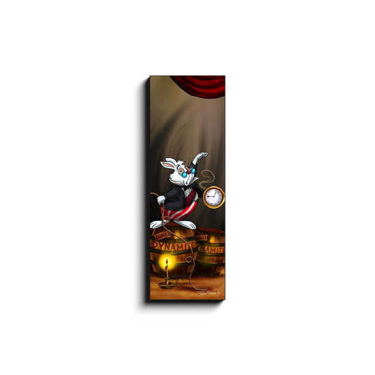 Rabbit is out of time Canvas Wraps