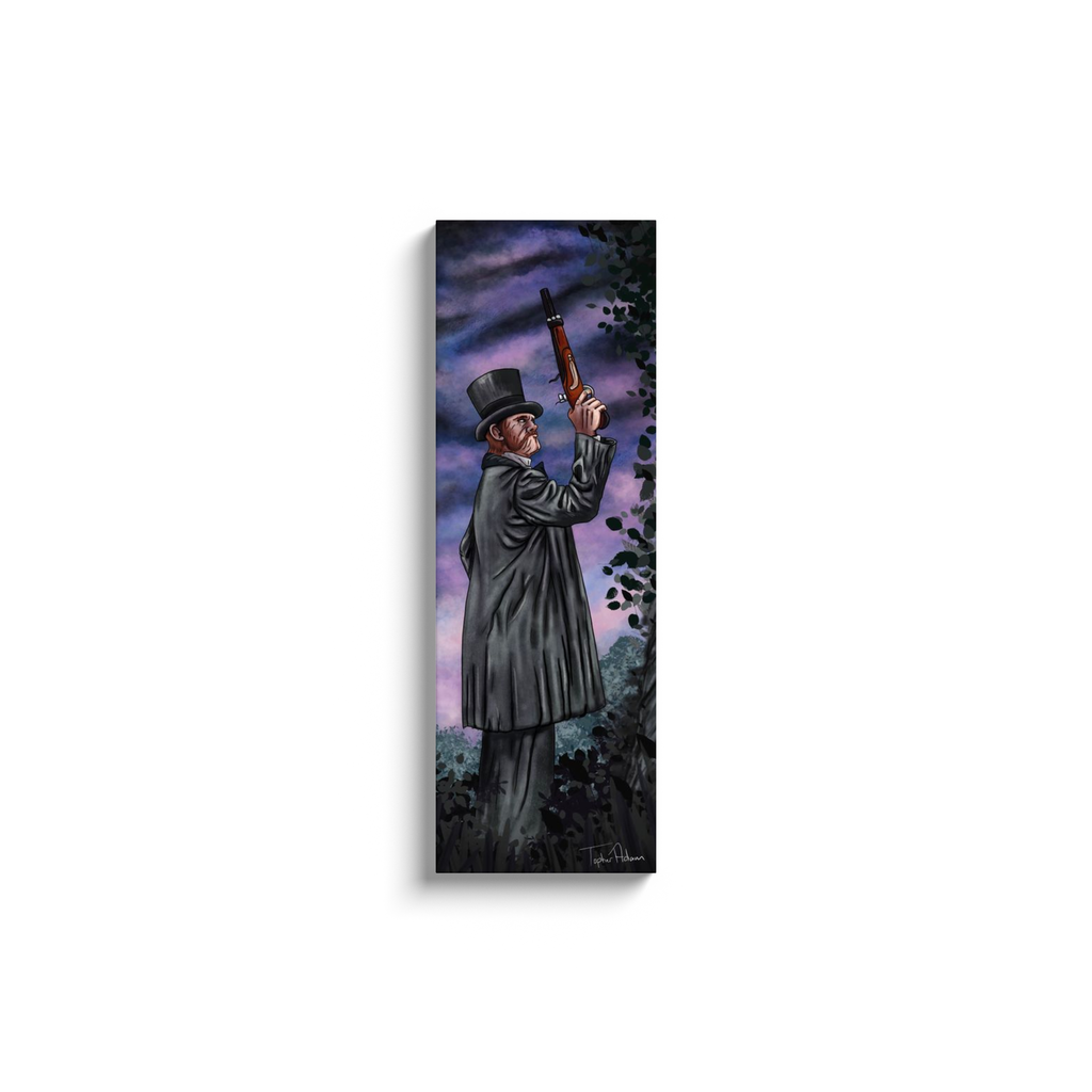 The Duel, (right) replica illustrated by Topher Adam Canvas Wraps