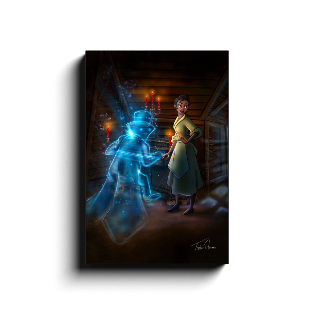 Tatiana Sing along with the attic ghost Canvas Wraps