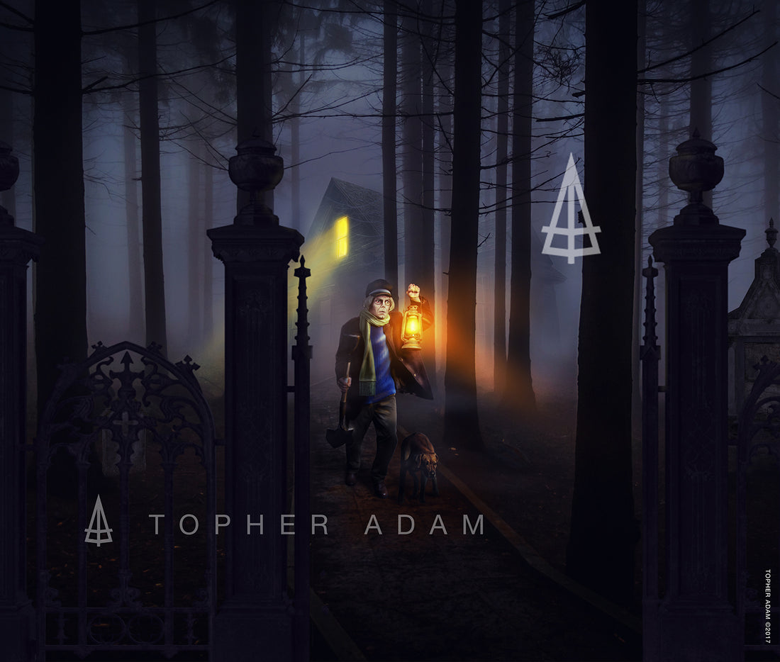 The story of Topher Adam and why he became a Haunted Mansion fan artist
