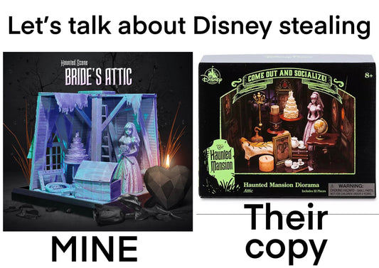 Disney art isn't always Disney made, they steal it from fan artists like me.