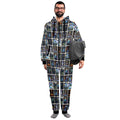 Mansion Comic Unisex One-Piece Zip Up Hooded Pajamas