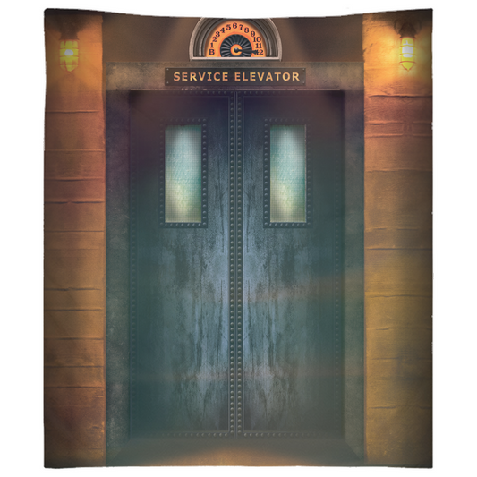 Tower of Terror Elevator doors by Topher Adam Backdrops