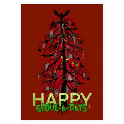 Happy Ghoul-A-Day by Topher Adam 2023 holiday cards