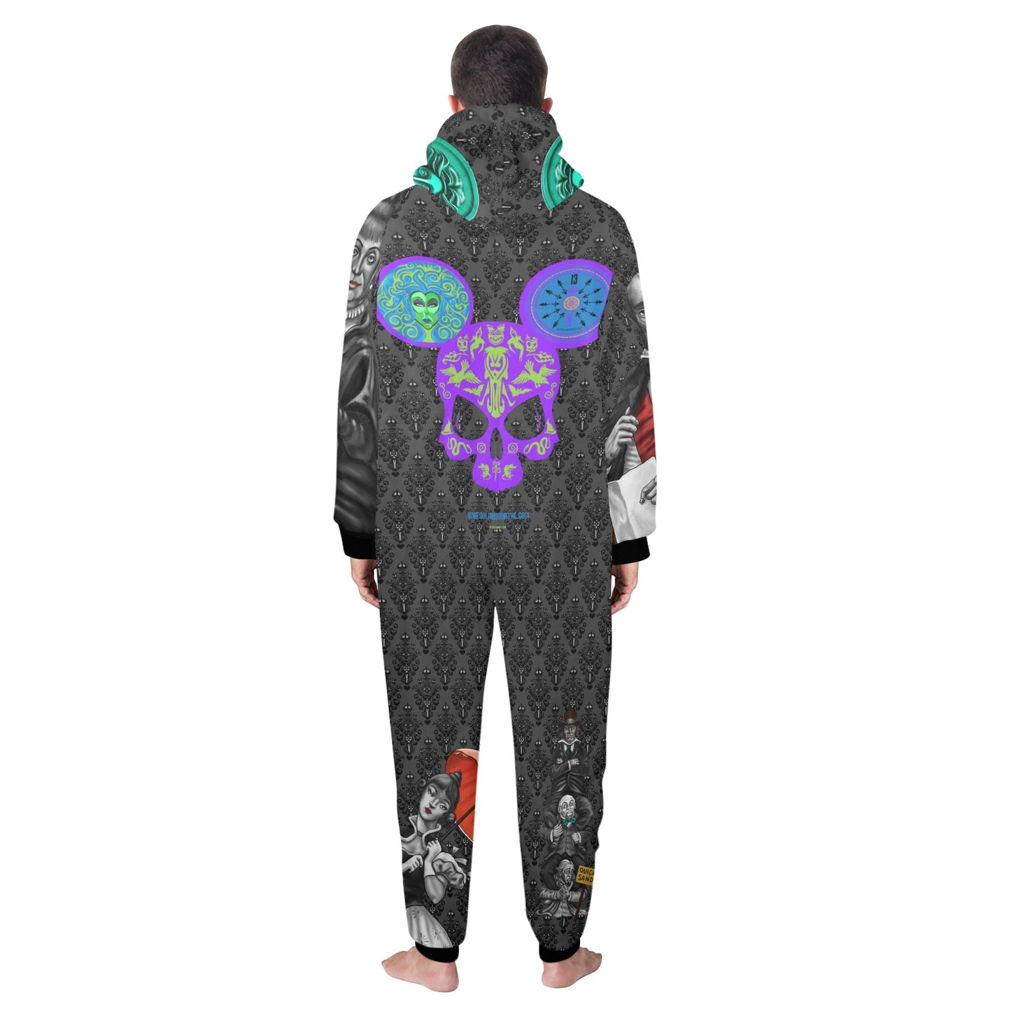 Foolishness Unisex One-Piece Zip Up Hooded Pajamas
