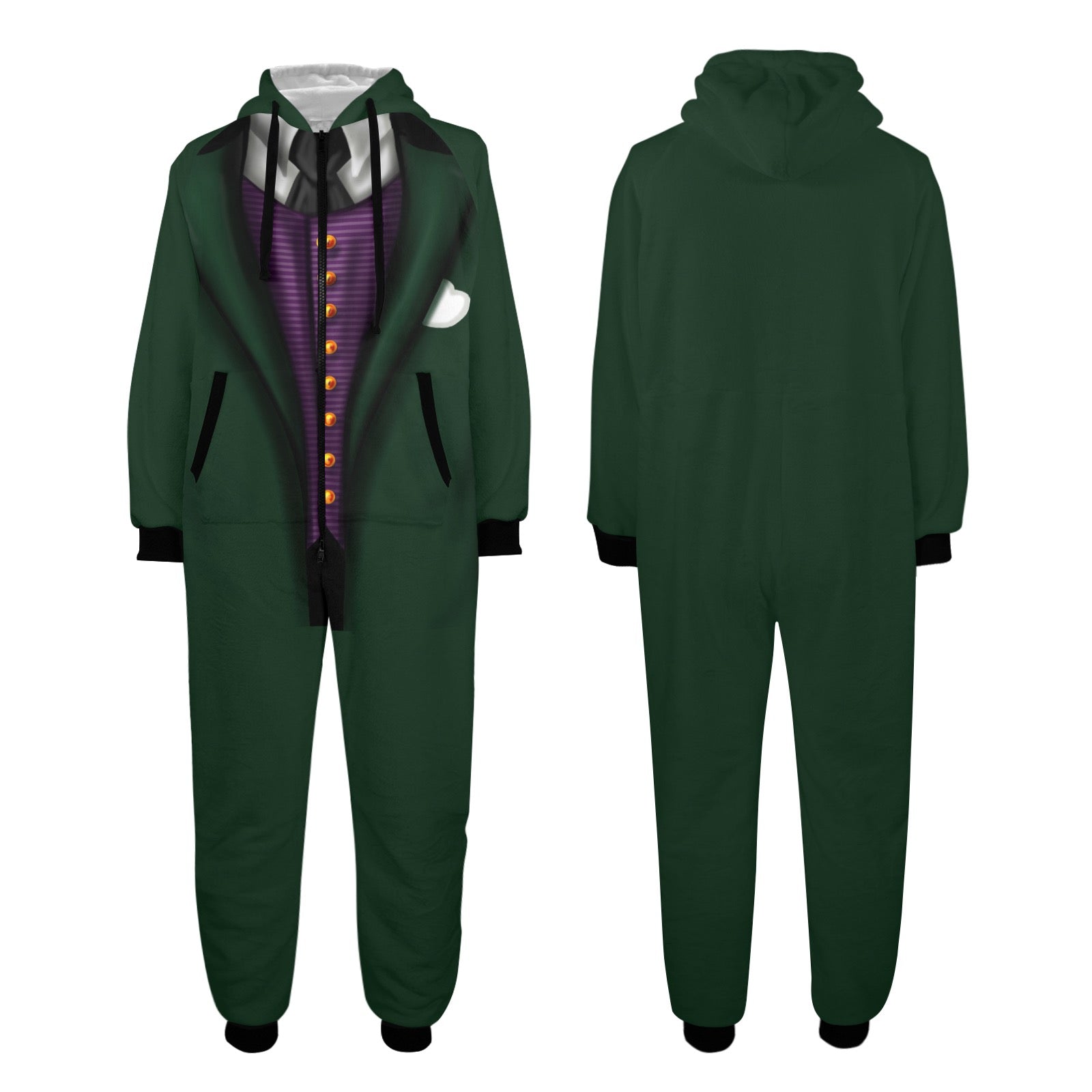Butler Unisex One-Piece Zip Up Hooded Pajamas
