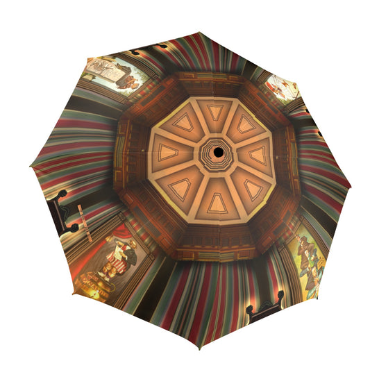 Stretching Portrait Gallery Semi-Automatic Foldable Umbrella (Model U12)