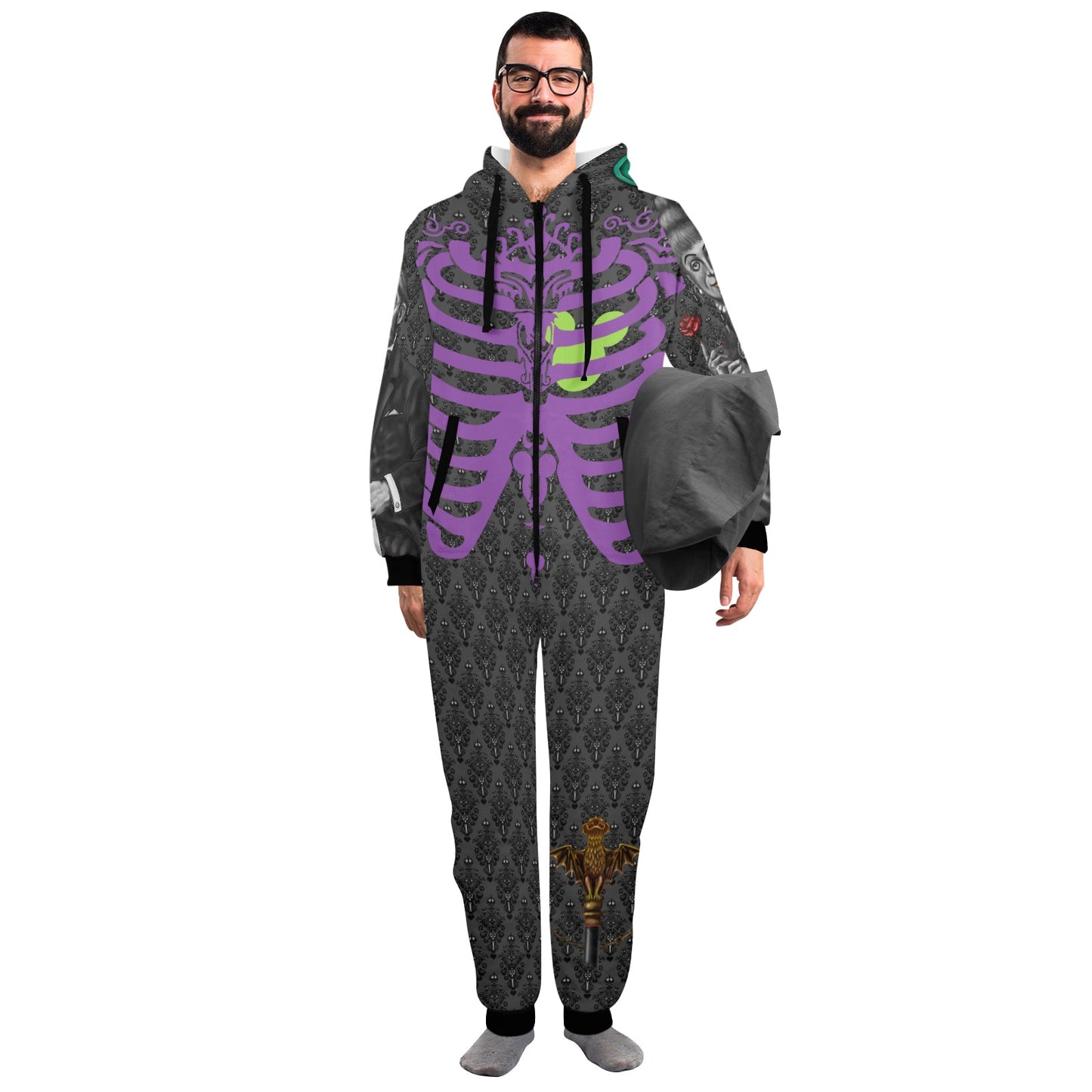 Foolishness Unisex One-Piece Zip Up Hooded Pajamas