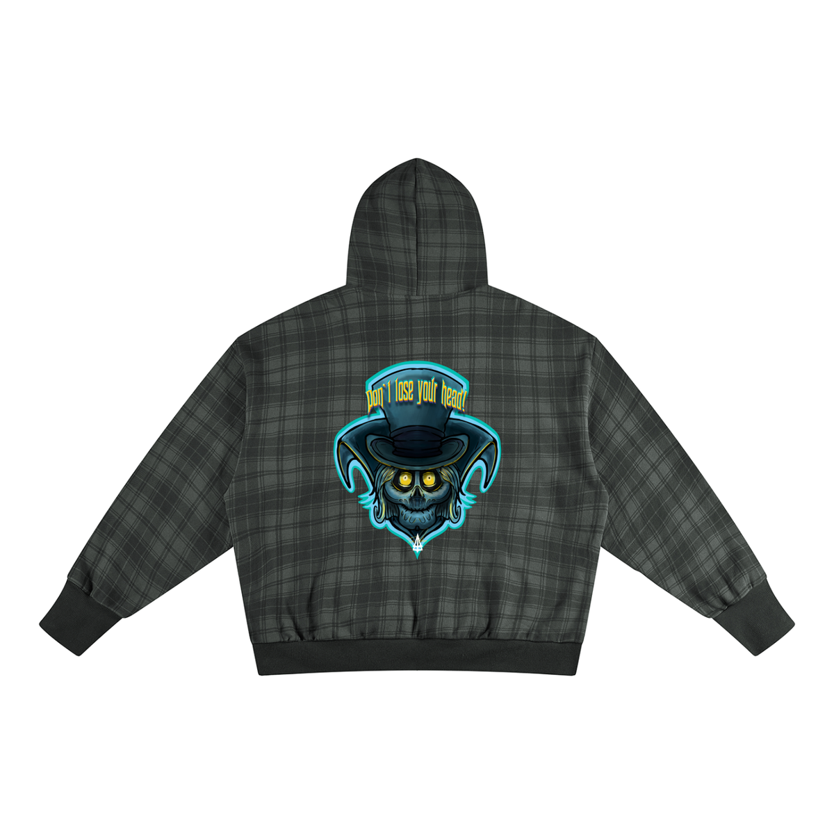 Unisex Plaid Color Block Hoodie