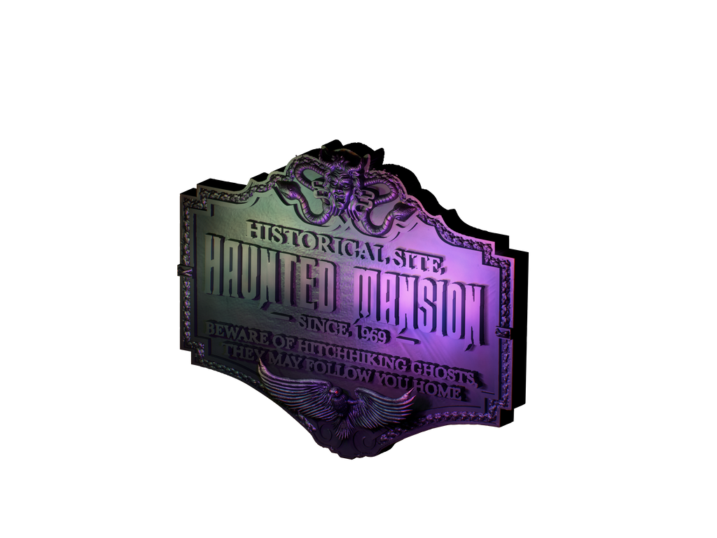 Historic Haunted Mansion plaque