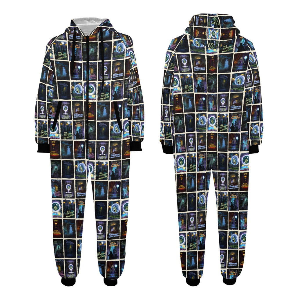 Mansion Comic Unisex One-Piece Zip Up Hooded Pajamas
