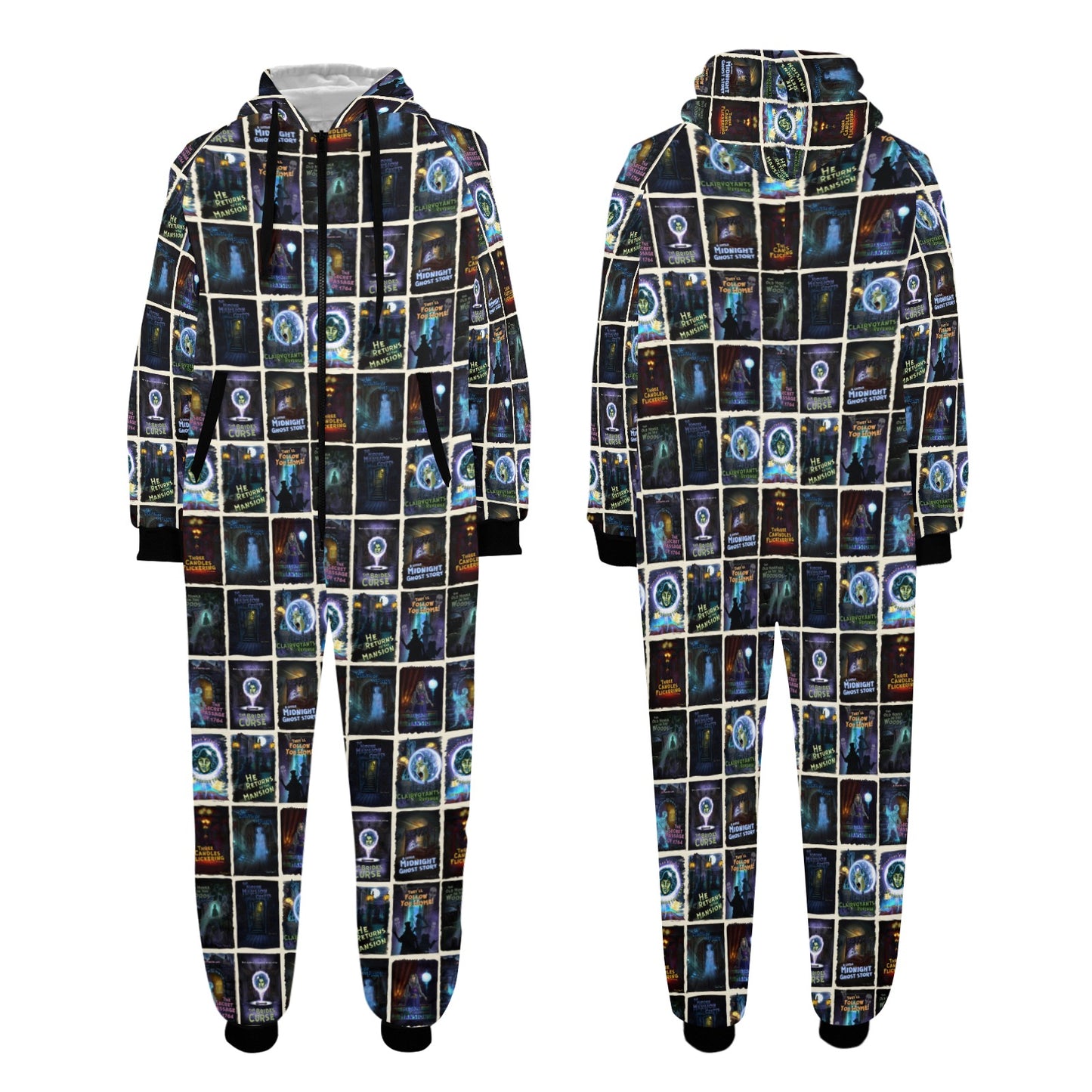 Mansion Comic Unisex One-Piece Zip Up Hooded Pajamas