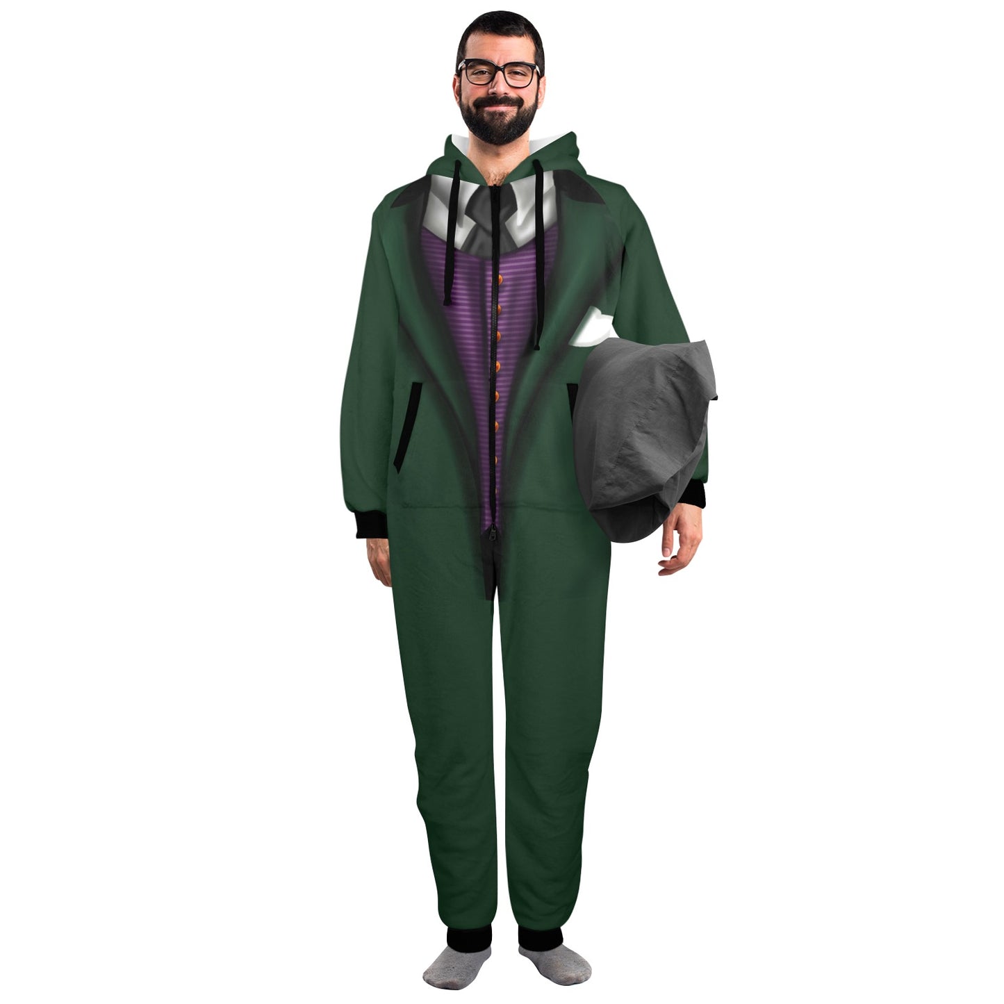 Butler Unisex One-Piece Zip Up Hooded Pajamas