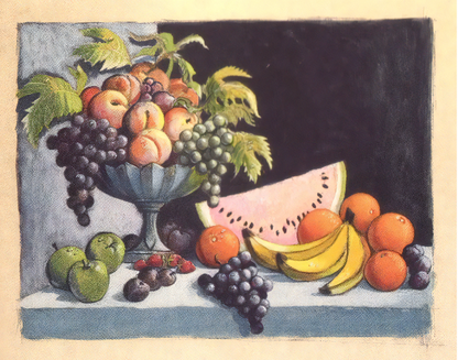 Bowl of Rotting fruit portrait animation