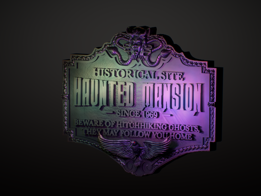 Historic Haunted Mansion plaque